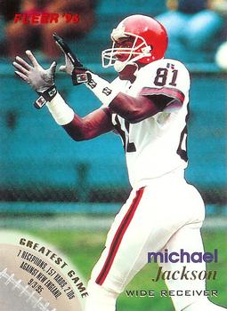 Michael Jackson Baltimore Ravens 1996 Fleer NFL #10